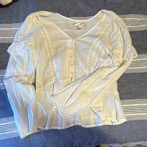 Front button blouse long sleeve NWOT